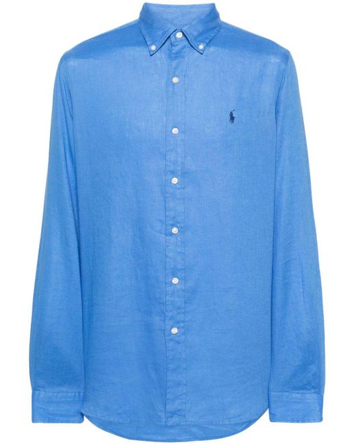 Polo Ralph Lauren Blue Polo Pony Button-down Shirt for men