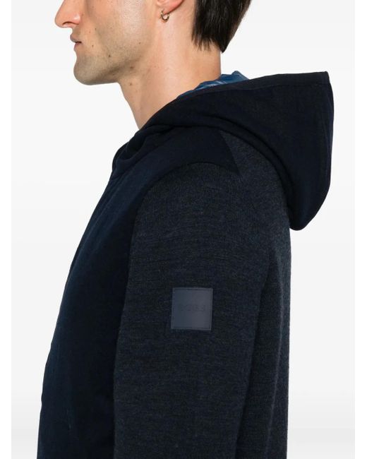 Boss Blue Veste À Fermeture Zippée for men