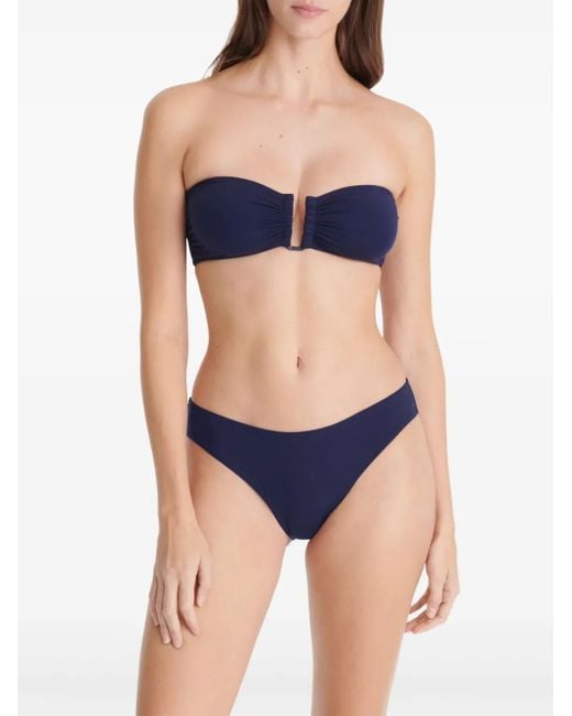 Eres Blue Show Bandeau Bikini Top