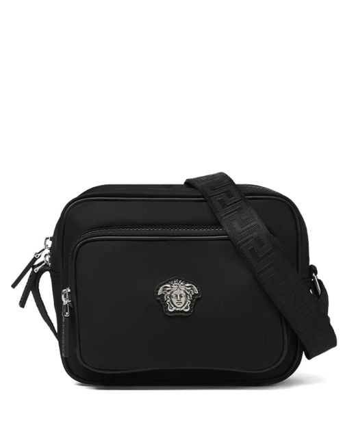 メンズ Versace ラ メドゥーサ メッセンジャーバッグ Black