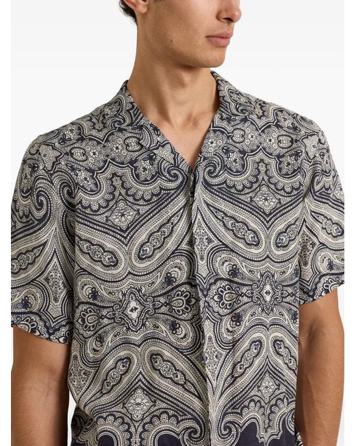 Orlebar Brown Gray Short Sleeve Shirt for men