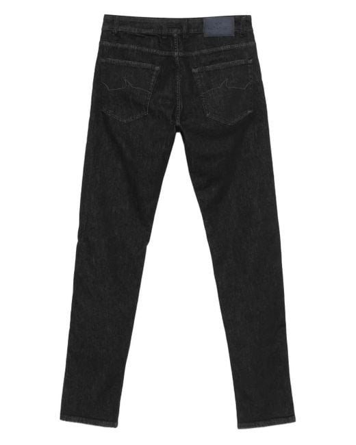 Paul & Shark Black Five-Pockets Jeans for men