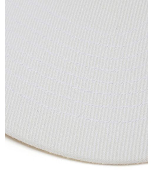 Doublet White Appliqué-detail Corduroy Cap for men