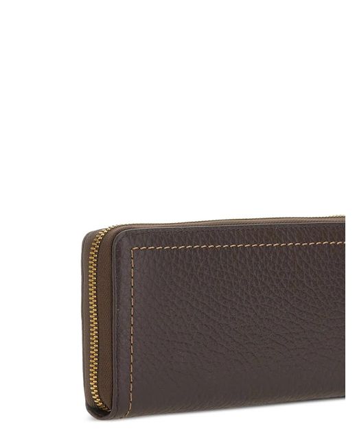 Gianni Chiarini Brown Large Bubble Leather Wallet