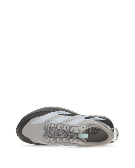 Adidas Gray Adizero Stripe Sneakers for men
