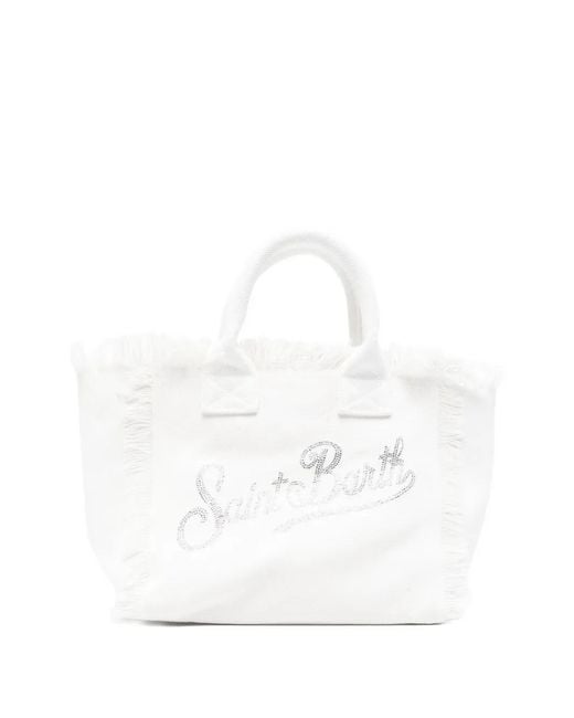 Mc2 Saint Barth White Medium Colette Tote Bag