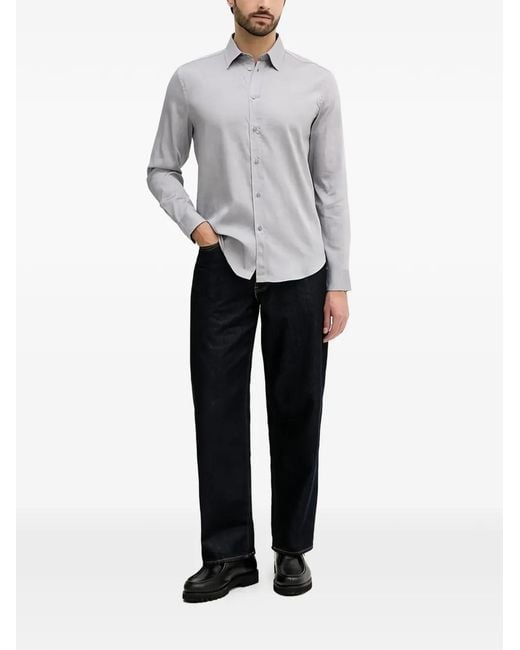 Sisley Gray Buttoned Shirt for men