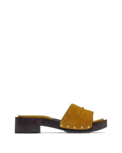 Bernardo Brown Blyde Studded Sandals