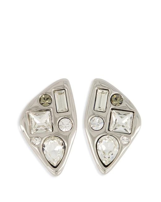 Orecchini Con Cristalli di APOA in White