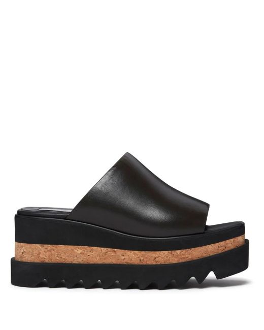 Mules Sneak-Elyse con plataforma Stella McCartney de color Black