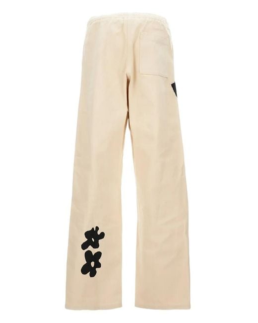 Marni White Printed Track Pants for men