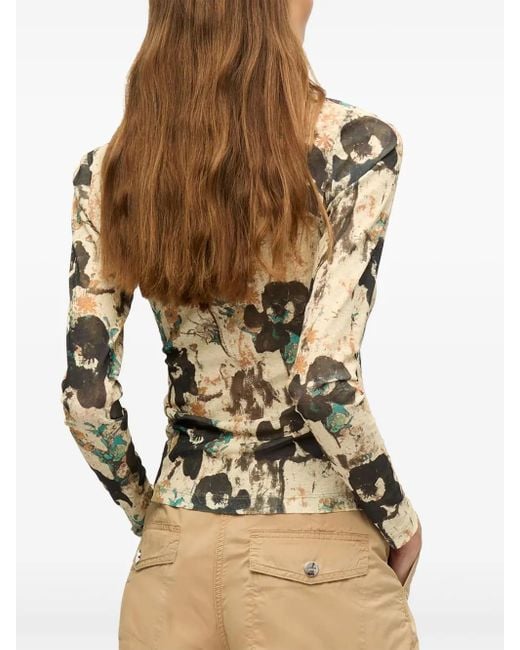 Ganni Natural Cargo Trousers