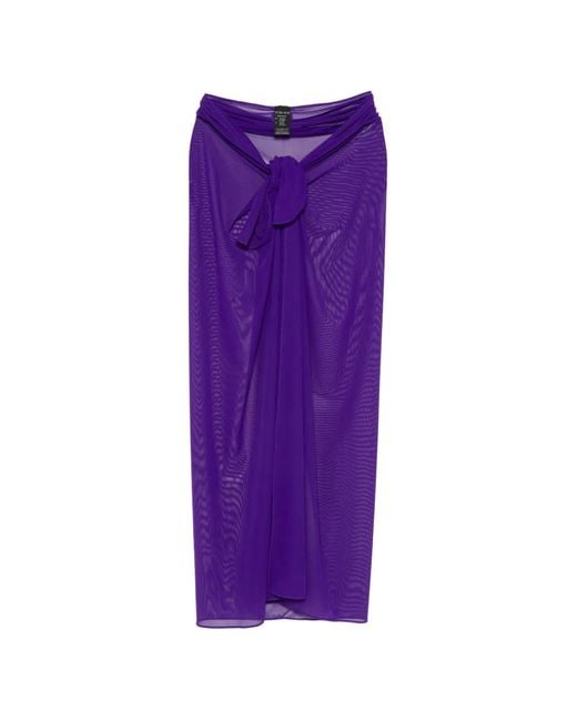 Fisico Purple Knotted Sarong