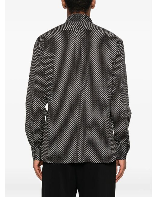 Tom Ford Hemd Mit Geometrischem Print in Gray für Herren