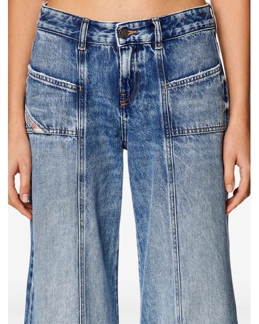 DIESEL Blue Bootcut And Flare Jeans D-Akii 09H95