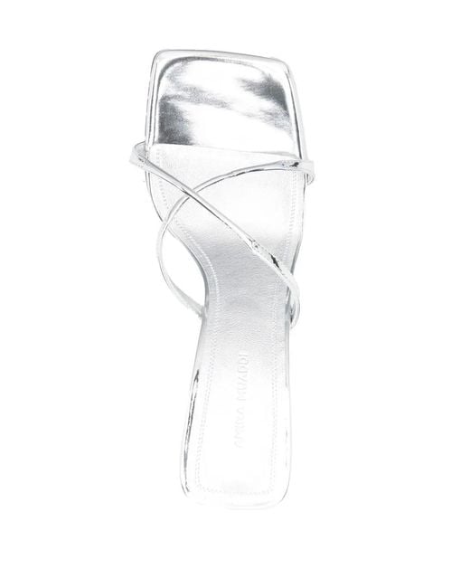 AMINA MUADDI White Adriana Slipper