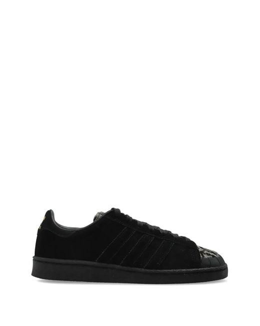 Adidas Black Originals Jabbar Lo Lace-Up Leather Sneakers