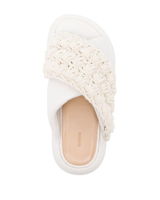 JW Anderson Off-White Popcorn Slides
