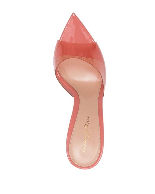 Gianvito Rossi 120mm Transparent High-heel Sandals in het Pink