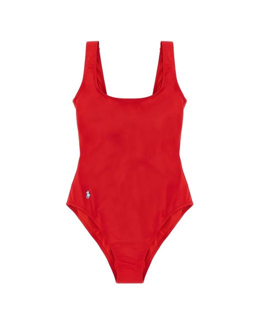 Polo Ralph Lauren Red Martinique Swimsuit