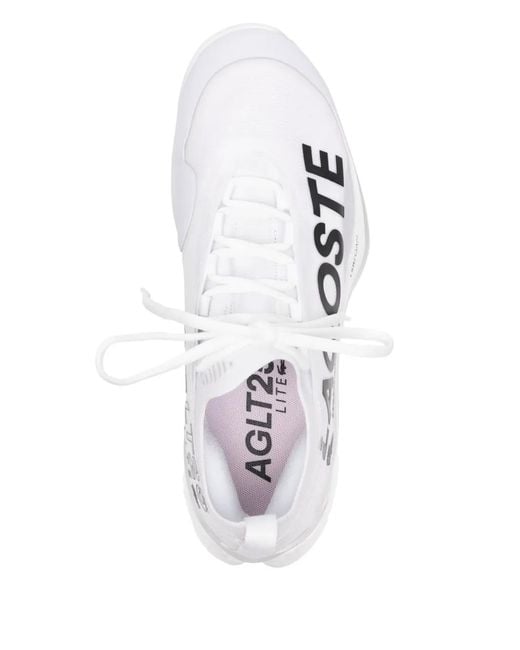Lacoste White Ag-Lt25 Lite Tennis Shoes for men