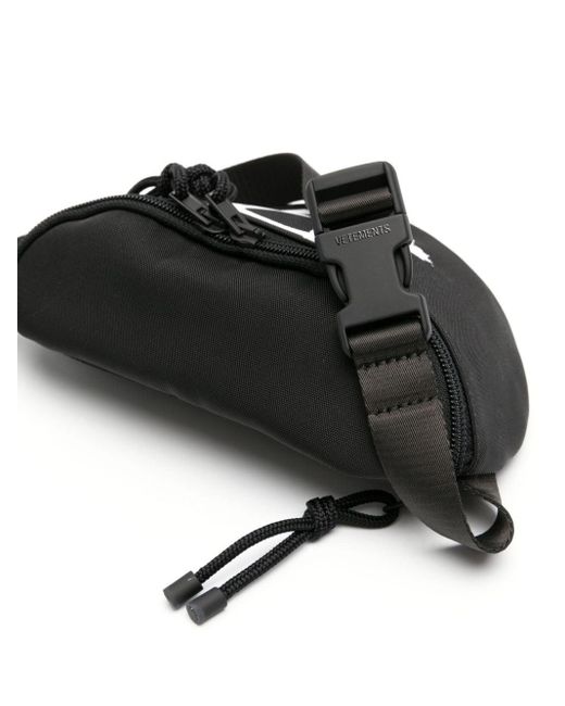 Vetements Black Motif-print Belt Bag