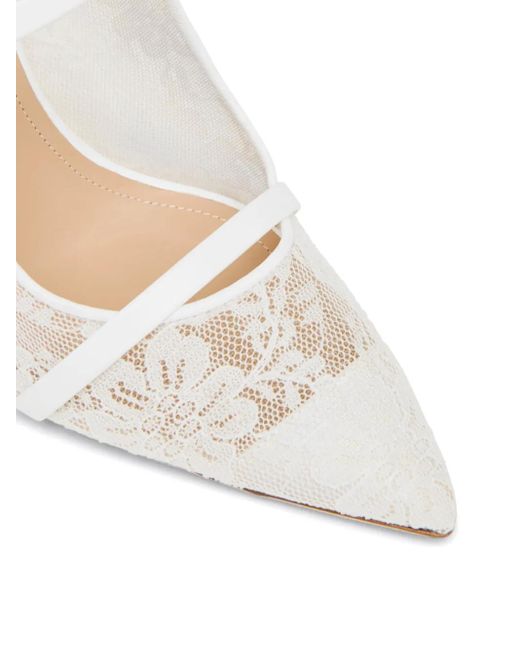 Malone Souliers White 85Mm Maureen Mules