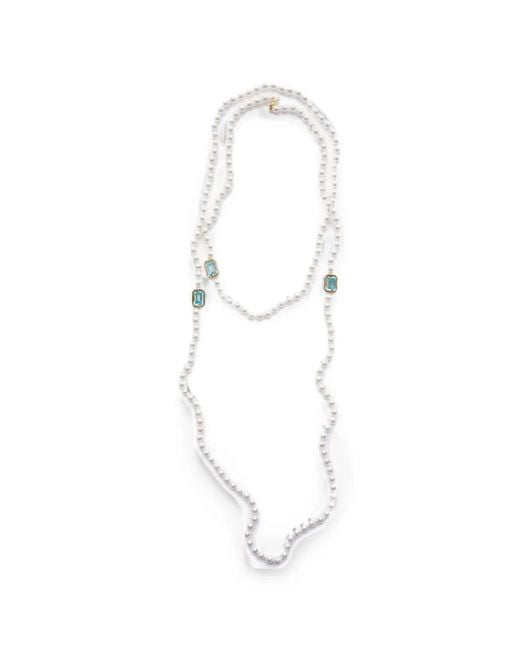 Izabel Display White Mega Pearl Cubic-Zirconia Necklace