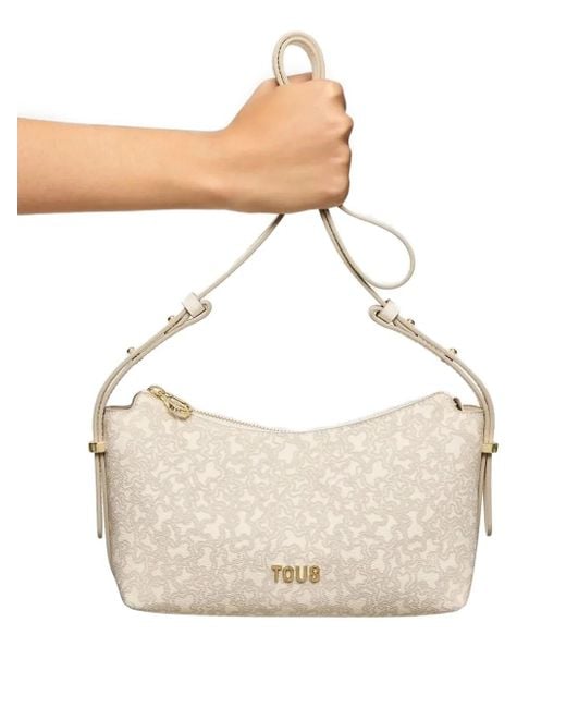 Tous ロゴ ショルダーバッグ White