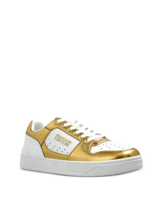 Versace Jeans Couture Metallic-Panel Sneakers for men