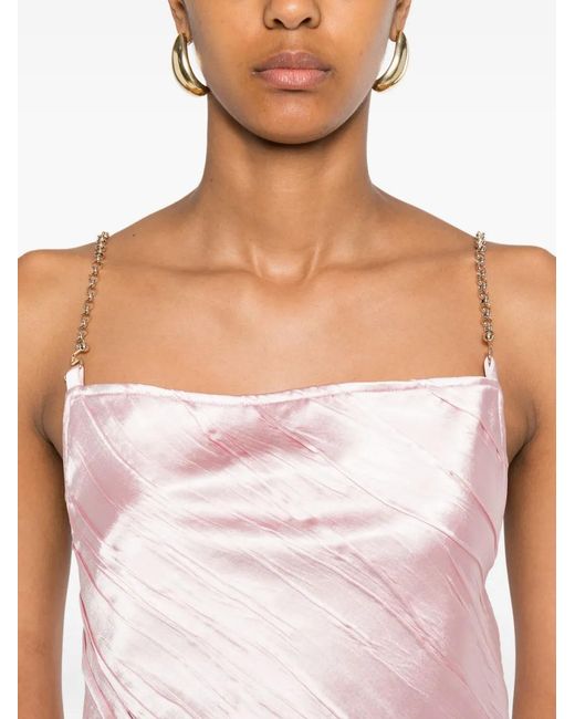 Sportmax Pink Carta Mini Dress