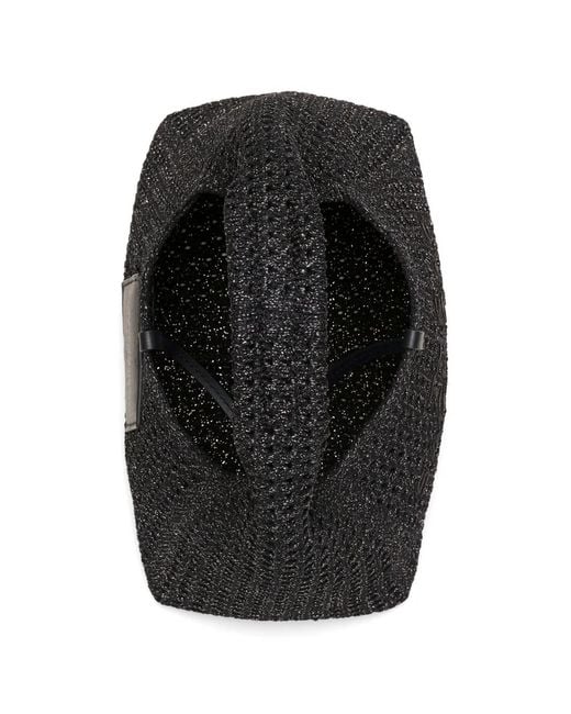 Marc Jacobs Black Mini The Crochet Sack Tote Bag