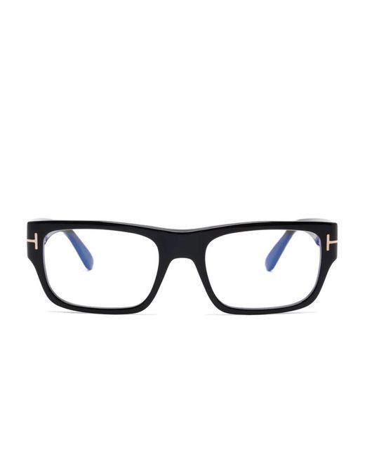 Tom Ford Black Brille Mit Eckigem Gestell