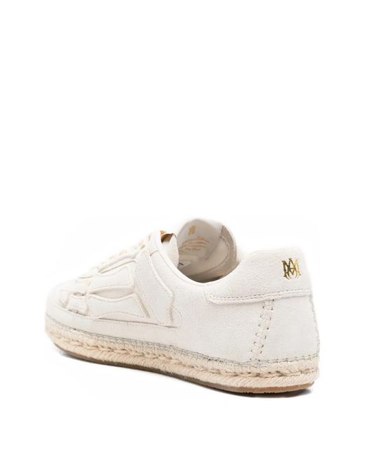 Amiri White Skeltop Espadrille Sneakers for men
