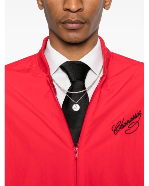 Willy Chavarria Logo-Embroidered Bomber Jacket for men