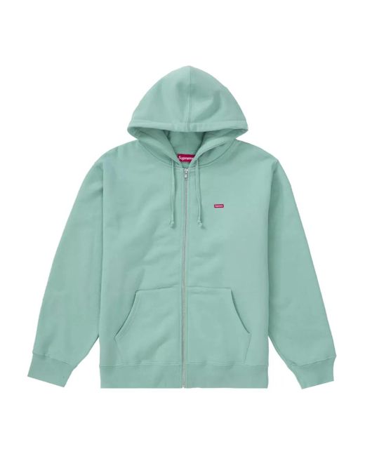 Supreme Green Small Box Zip Up Kapuzenjacke