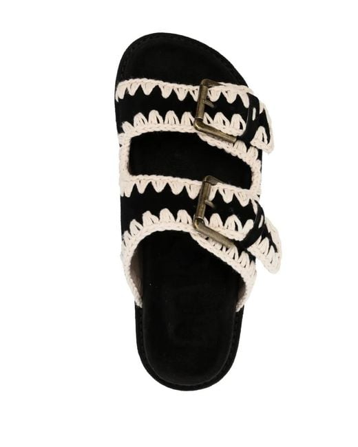 Mou White Bio Buckle Sandals