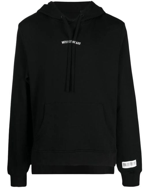 Felpa Con Dettaglio Cut-Out di Mostly Heard Rarely Seen in Black da Uomo