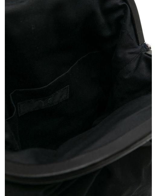 Y's Yohji Yamamoto Black Twisted Wool Shoulder Bag