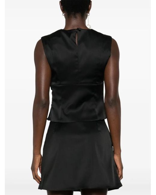 Viktor & Rolf Black Pleated Blouse
