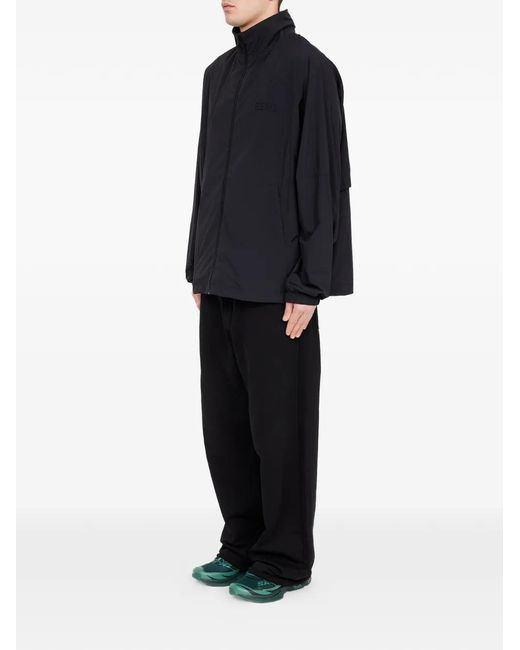 MM6 by Maison Margiela Black Nylon Zip Jacket for men