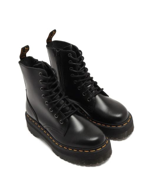 Dr. Martens Black Zip Platform Boots