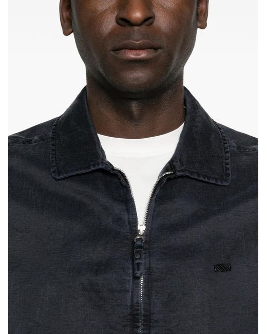 Massimo Osti Studio Blue Zip-Fastening Long-Sleeve Jacket for men