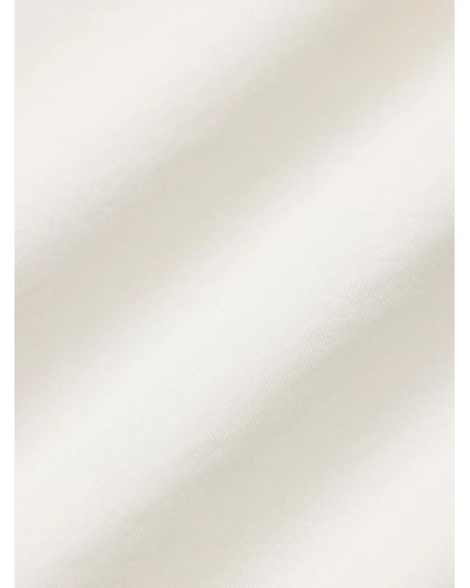 RRL White Logo-Embroidered T-Shirt for men