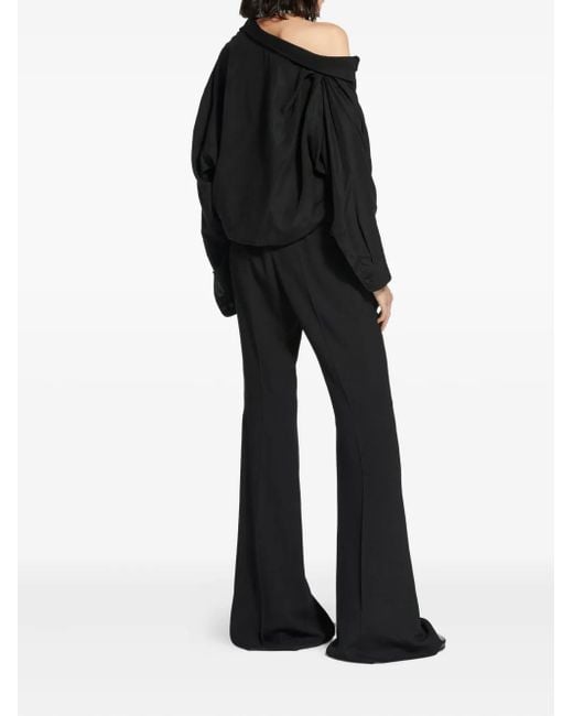 Balenciaga Black Pointed-Collar Shirt
