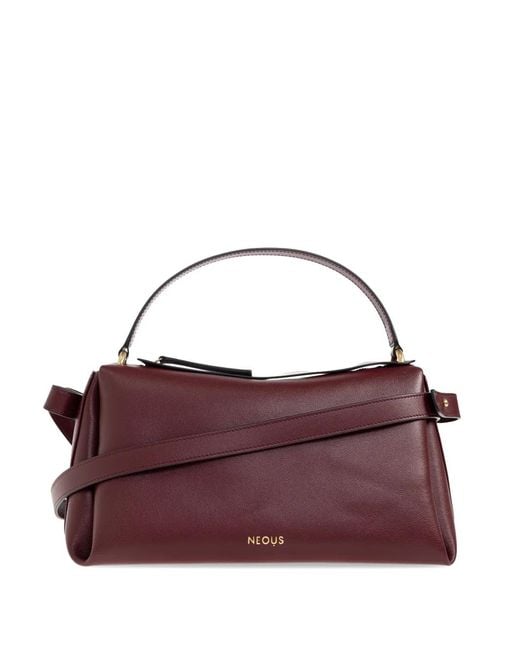 Neous Purple Calf Leather Cross Body Bag