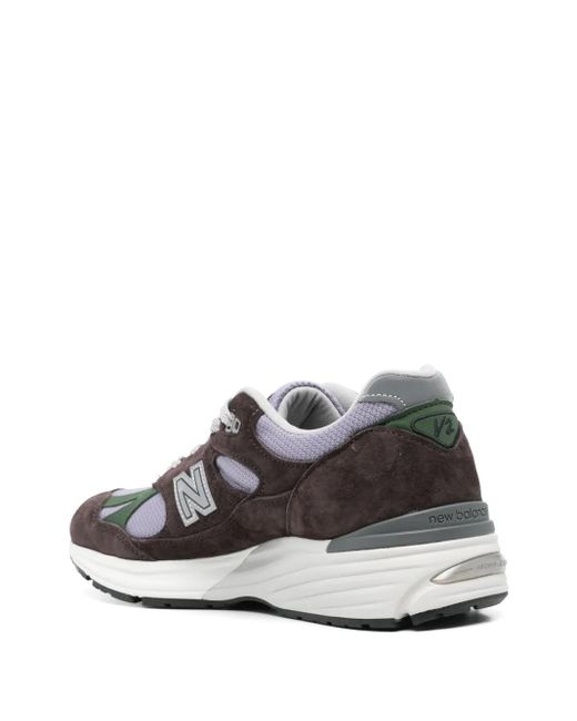 New Balance White 991V2 Sneakers
