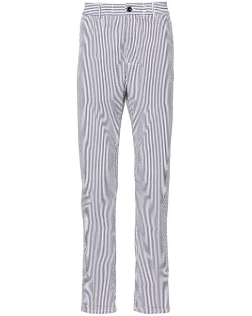 Pantalon droit à rayures Incotex pour homme en coloris Gray