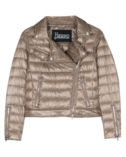 Herno Brown Padded Quilted Jacket