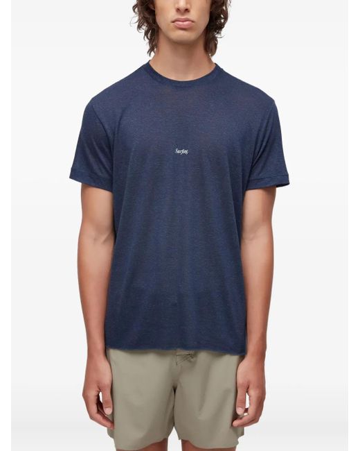 Osklen Blue Graphic-Print Cotton T-Shirt for men
